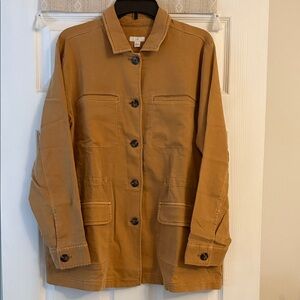 NEW!!! J. Jill Lt Toffee Utility Jacket, size L